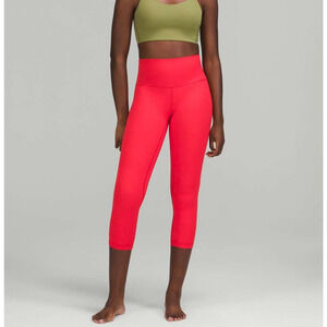 NWT Lululemon Align HR Crop 23” Leggings Size 8 Love Red High-Rise Yoga Workout